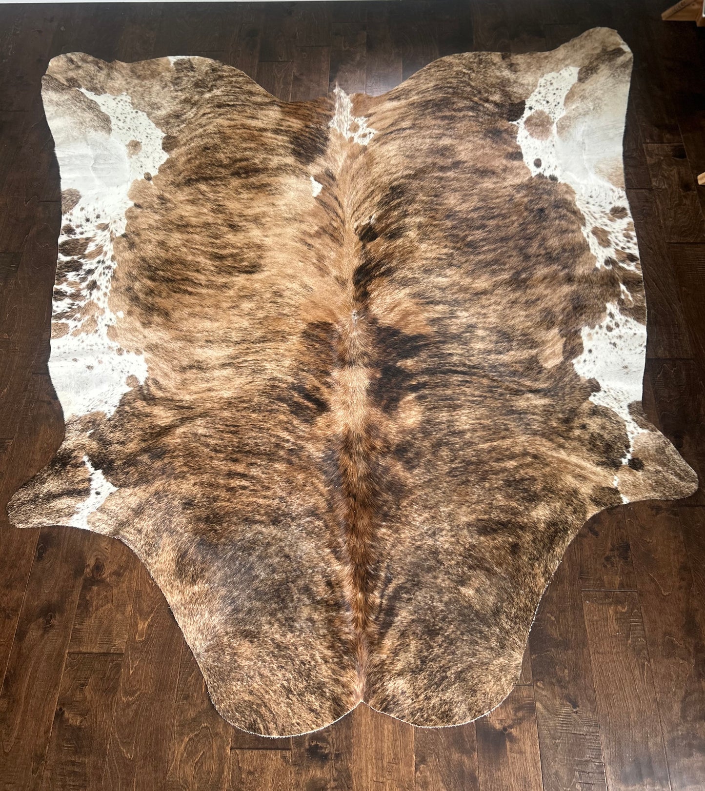Columbian Spotted Brindle Cowhide