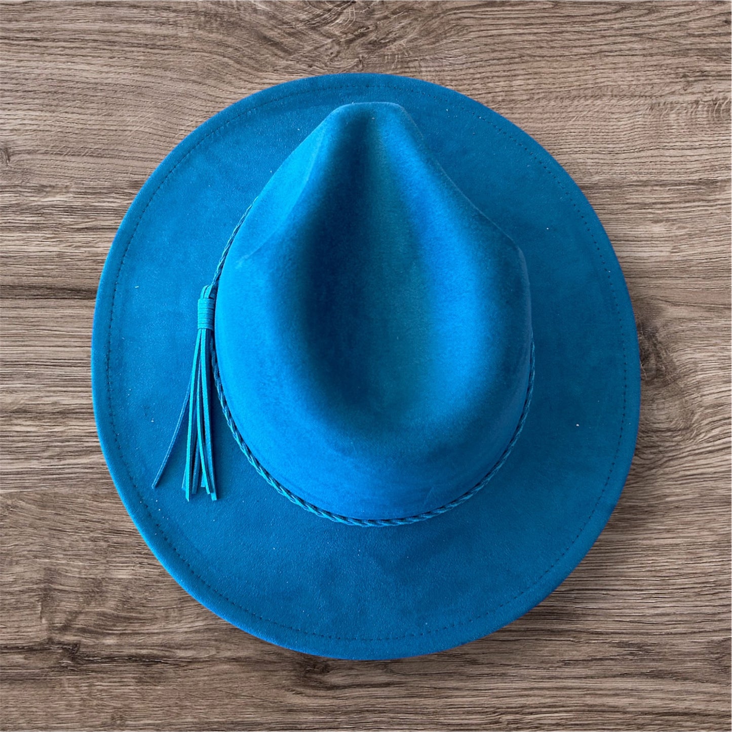 Ocean Blue Youth Suede Hat
