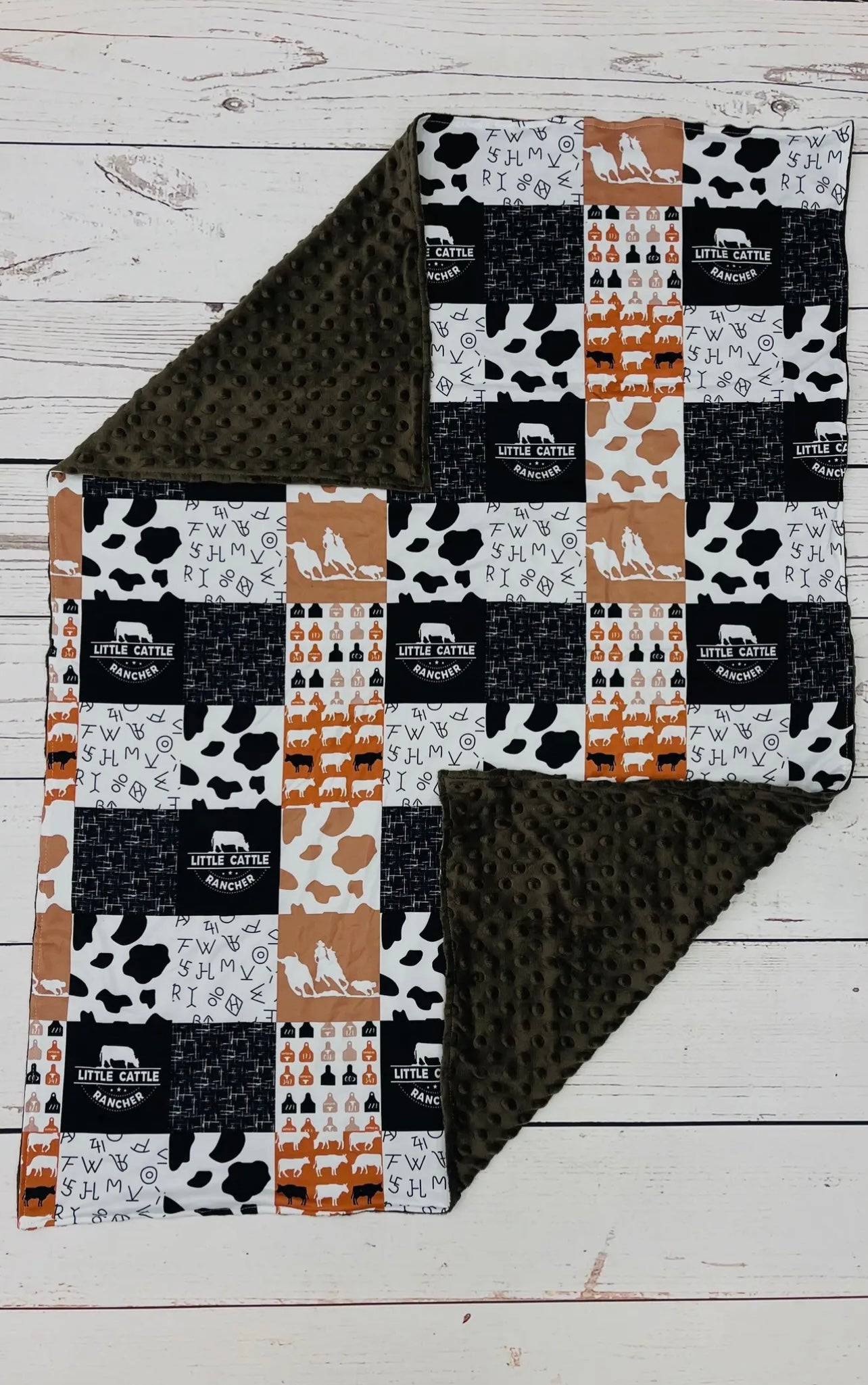 Little Cattle Western Baby Blanket
