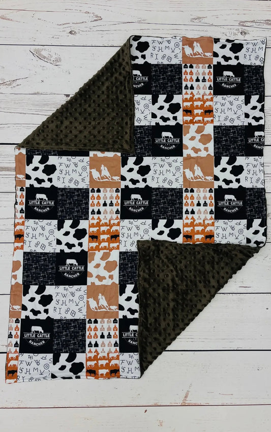Little Cattle Western Baby Blanket