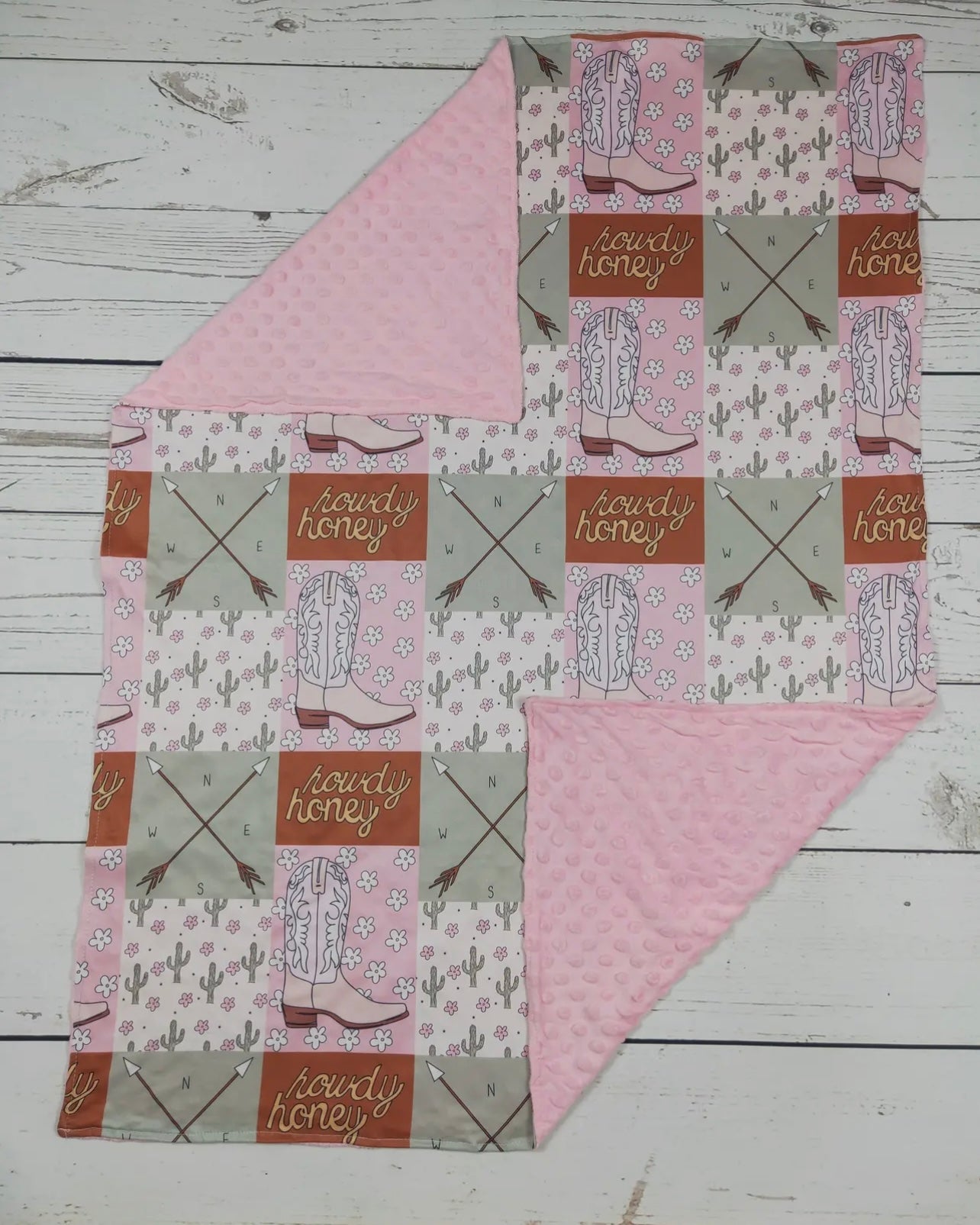 Baby Howdy Honey Western Blanket