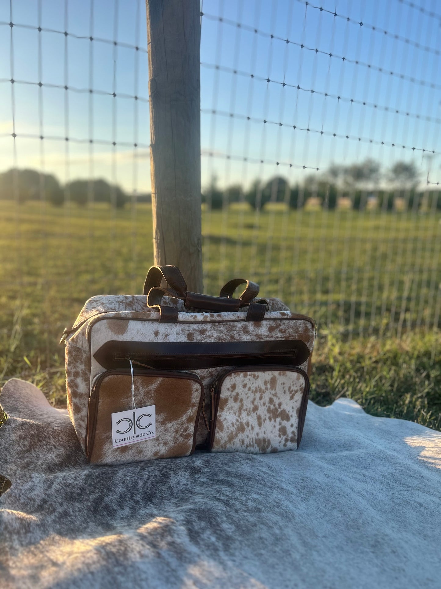 Saddlemen Cowhide Duffle Travel Bag