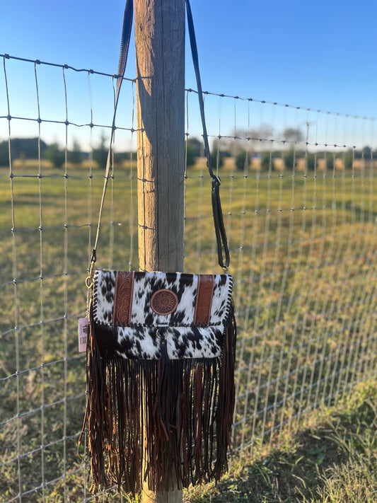 The Regina Crossbody Cowhide Purse Bag