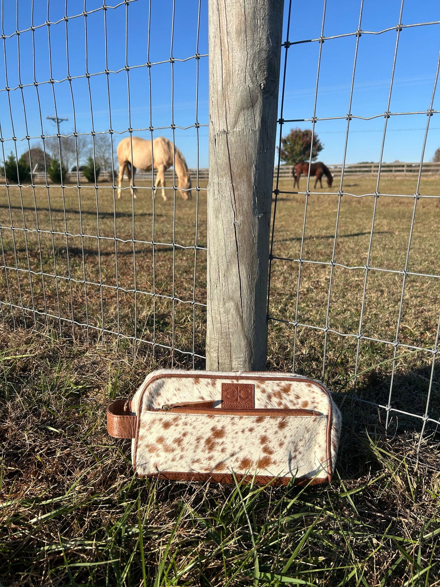 Cowhide Toiletry Bag