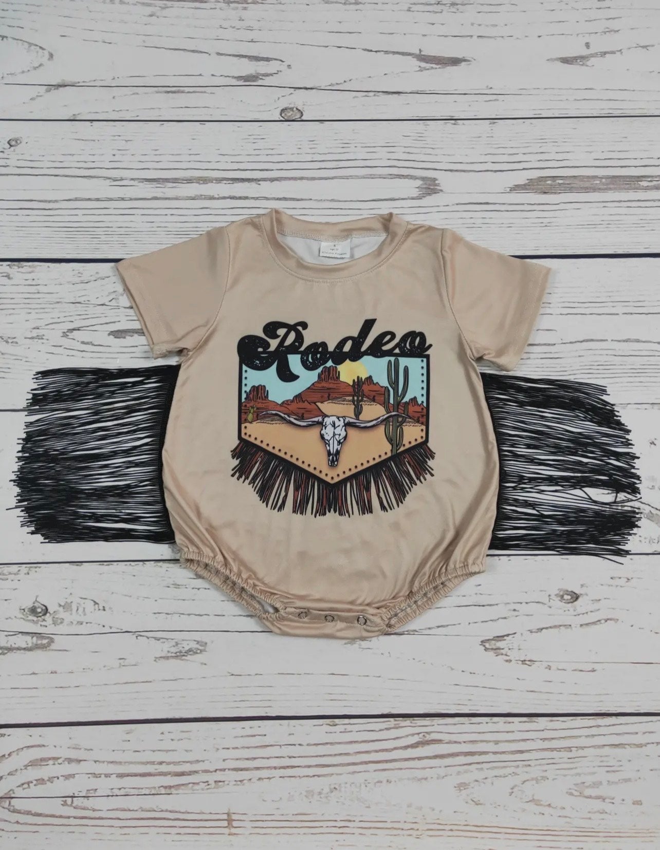Baby Girls Rodeo Fringe Romper