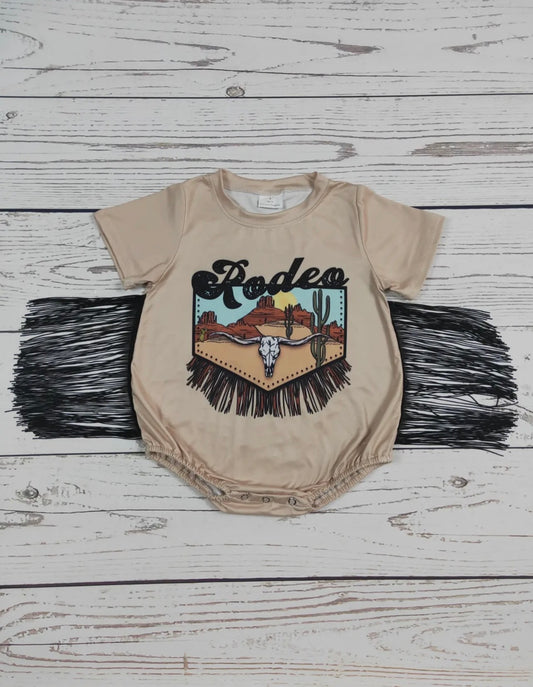 Baby Girls Rodeo Fringe Romper