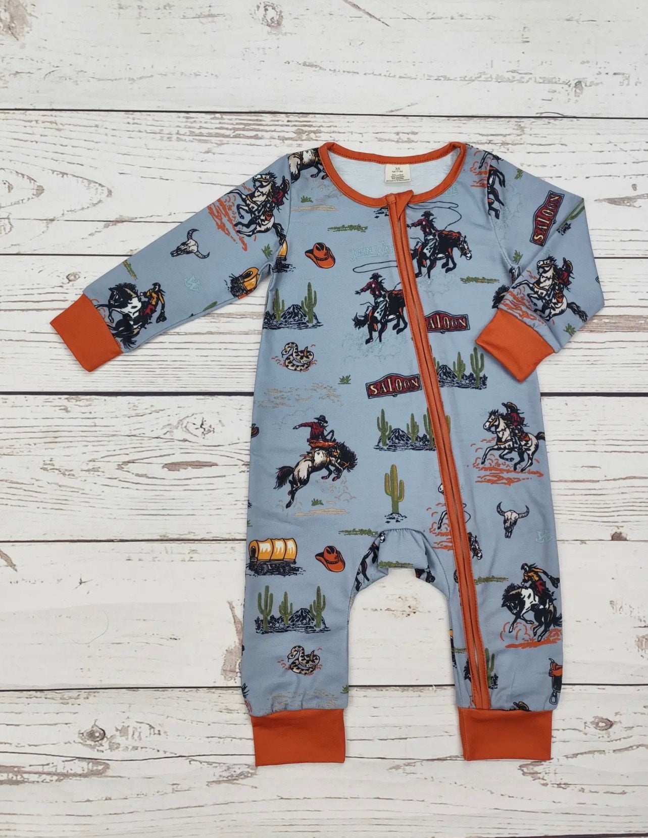 Baby Boy Western Rodeo Zippy Sleeper