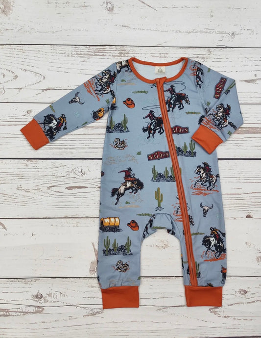 Baby Boy Western Rodeo Zippy Sleeper
